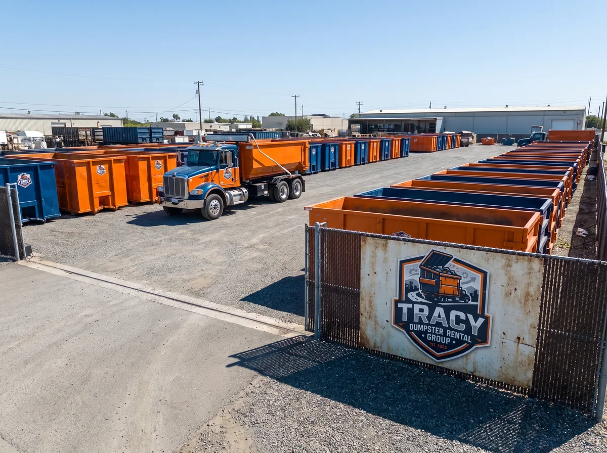 Tracy Dumpster Rental Group roll-off fleet serving Vernalis, CA